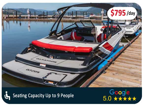 High peformance boat rental salmon arm bc